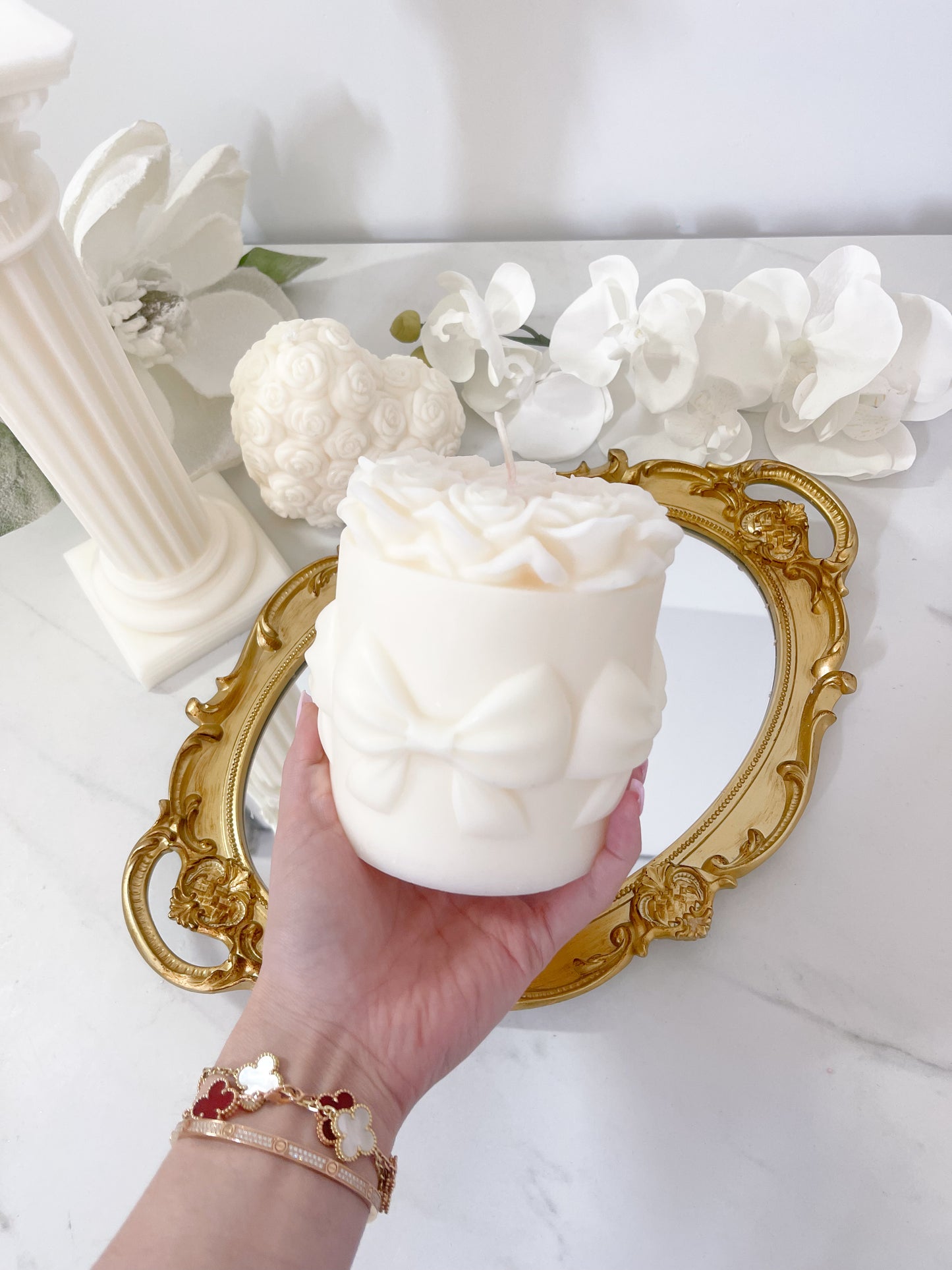 Rose Bouquet Candle