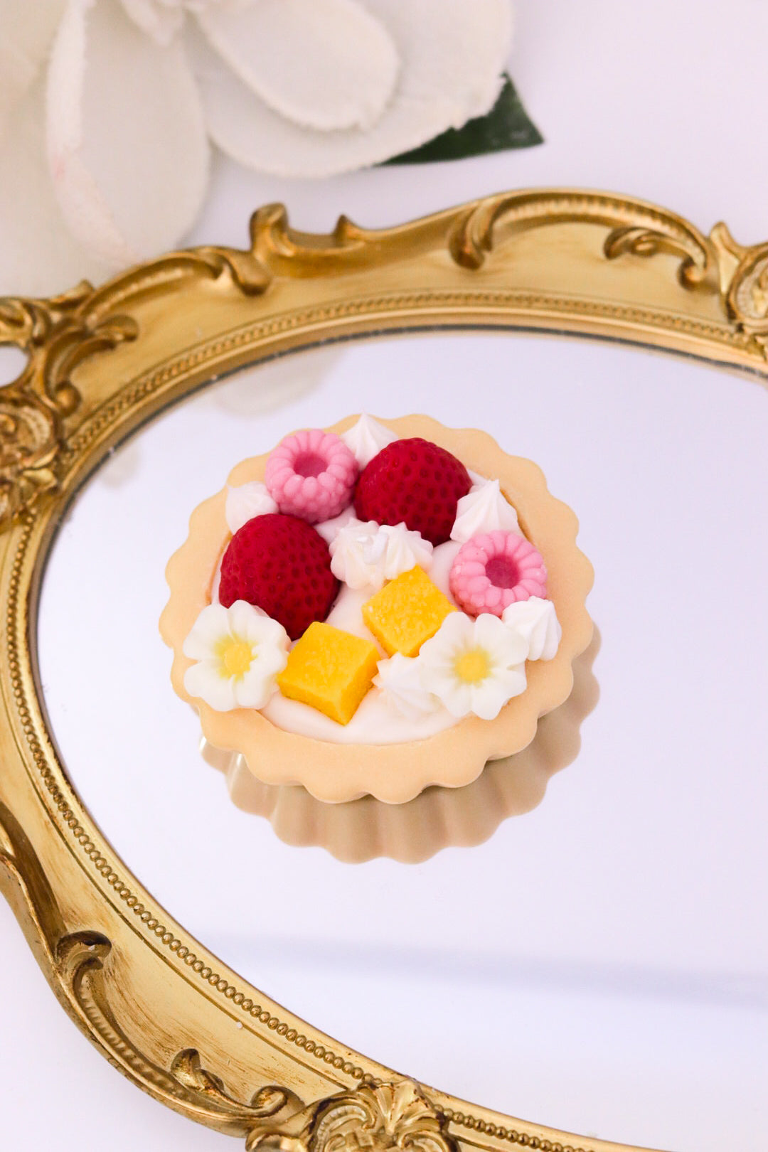 Decorative Fruit Tart Dessert Candle