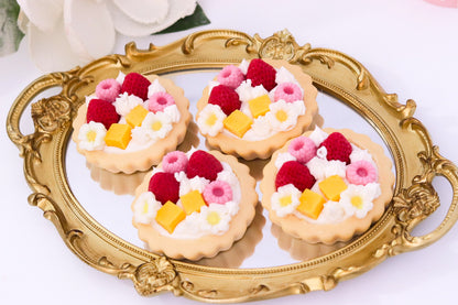 Decorative Fruit Tart Dessert Candle