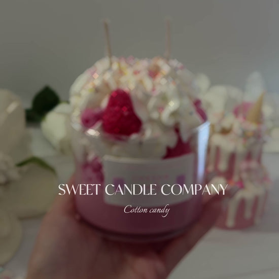 Cotton Candy Dessert Candle 7oz. - Totally Amazballz
